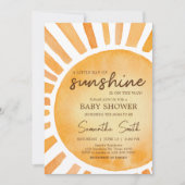 Invitation Baby shower solaire (Devant)