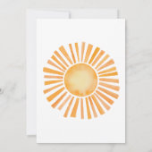 Invitation Baby shower solaire (Dos)