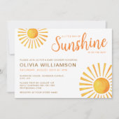 Invitation Baby shower solaire (Devant)