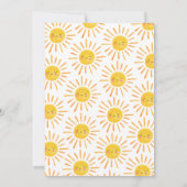 Invitation Baby shower solaire (Dos)