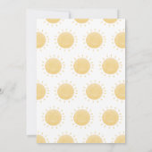 Invitation Baby shower solaire (Dos)