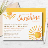 Invitation Baby shower solaire
