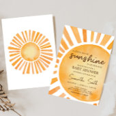 Invitation Baby shower solaire