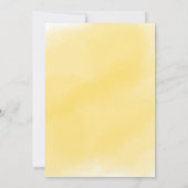 Invitation Baby shower solaire jaune (Dos)