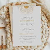 Invitation Baby shower solaire moderne minimaliste