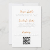 Invitation Baby shower solaire tout-en-un (Dos)