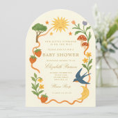 Invitation Baby shower solaire Whimsical