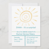 Invitation Baby shower SOLEIL (Devant)