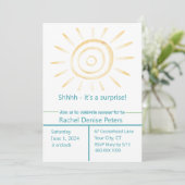 Invitation Baby shower SOLEIL (Debout devant)