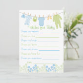 Invitation Baby shower Souhaits Pour Baby Game (Debout devant)