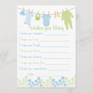 Invitation Baby shower Souhaits Pour Baby Game