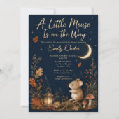 Invitation Baby Shower Souris d'Automne (Devant)