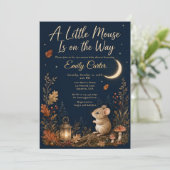 Invitation Baby Shower Souris d'Automne (Debout devant)