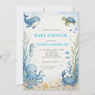 Invitation Baby Shower Sous Les Mers