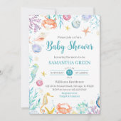 Invitation Baby Shower Sous les Mers (Devant)