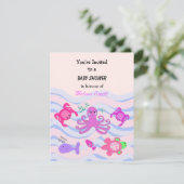 Invitation Baby Shower Sous l'Océan (Debout devant)