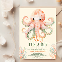 Baby shower sous-marin d'aquarelle enchanteur