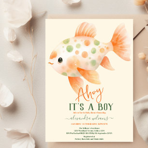 Invitation Baby shower sous-marin d'aquarelle enchanteur