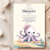 Baby shower sous-marin d'aquarelle enchanteur