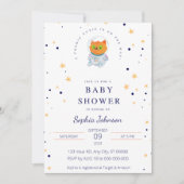 Invitation Baby shower spatial, Cute Cat, Cutie cosmique (Devant)