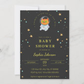 Invitation Baby shower spatial, Cute Cat, Cutie cosmique (Devant)