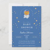 Invitation Baby shower spatial, Cute Cat, Cutie cosmique (Devant)