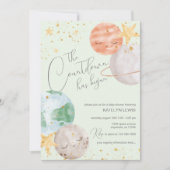 Invitation Baby shower spatial neutre (Devant)