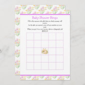 Invitation Baby shower Spring Fox (Devant / Derrière)