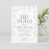 Invitation Baby Shower Sprinkle (Debout devant)