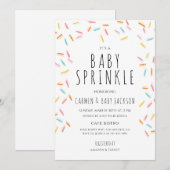 Invitation Baby Shower Sprinkle (Devant / Derrière)