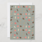 Invitation Baby Shower / Sprinkle Animaux de la Forêt (Dos)