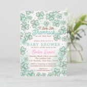 Invitation Baby shower st patrick (Debout devant)