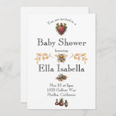 Invitation Baby shower Steampunk (Devant / Derrière)