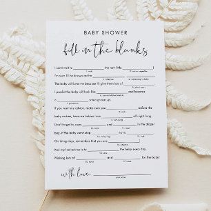 Invitation BABY SHOWER STELLA Libs, Remplir dans le jeu vide