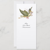 Invitation BABY SHOWER STORE MONOGRAM MODÈLE PHOTO, or (Dos)