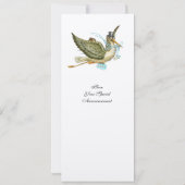 Invitation BABY SHOWER STORE MONOGRAM or MODÈLE PHOTO (Dos)