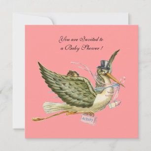 INVITATION BABY SHOWER STORK