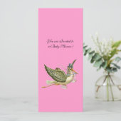 INVITATION BABY SHOWER STORK, (Debout devant)