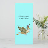 INVITATION BABY SHOWER STORK (Debout devant)