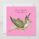 INVITATION BABY SHOWER STORK (Devant)