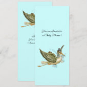 INVITATION BABY SHOWER STORK (Devant / Derrière)
