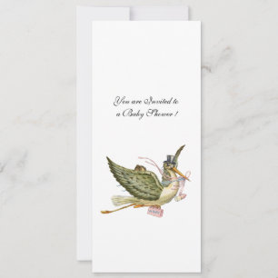 INVITATION BABY SHOWER STORK,