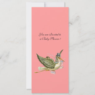 INVITATION BABY SHOWER STORK,