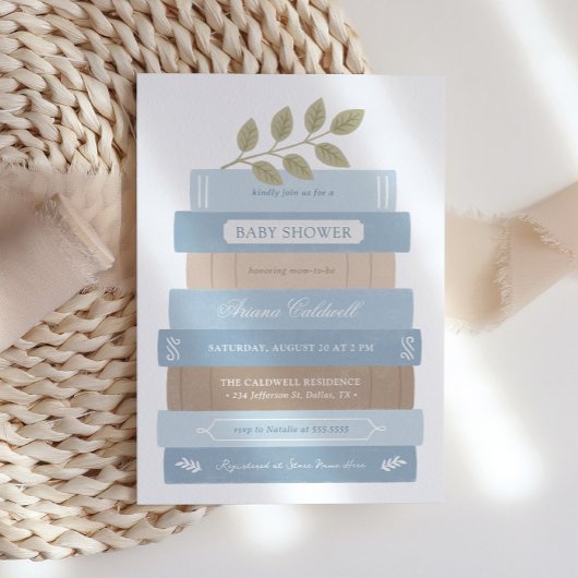 Invitation Baby shower Storybook Blue Boy