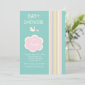 Invitation Baby shower Stripes (Debout devant)