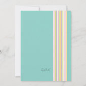 Invitation Baby shower Stripes (Dos)