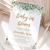 Invitation Baby shower Succulent