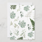 Invitation Baby shower Succulent (Dos)