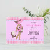 Invitation Baby shower sucré (Debout devant)