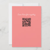 Invitation Baby shower sucré aux fraises illustré (Dos)